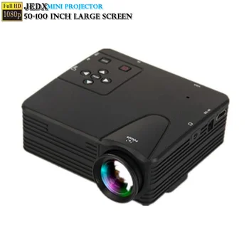H80 LED Mini Projektor 320x240PPI Toetada 1080P-HD-HDMI-USB-Audio-Kaasaskantav kodukino Media Video Player 50-100inch
