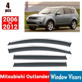 NÄITEKS Mitsubishi Outlander 2006-2012 Aknas Visiirid Rain Guard Windows vihmakate Kilpi Varikatus Kilp Vent Valve Varju Kate