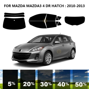 Precut nanoceramics auto UV Aknas Tint Kit Auto Akna Film MAZDA MAZDA3 4 DR LUUK 2010-2013
