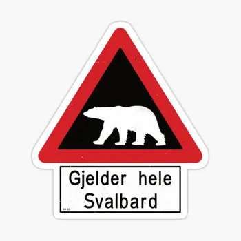Svalbardi jääkaru Märk Gjelder Hele 5TK Auto Kleepsud Taust Kodu Cute Cartoon Prindi Decor Kaitseraua Sülearvuti Kid Kunst